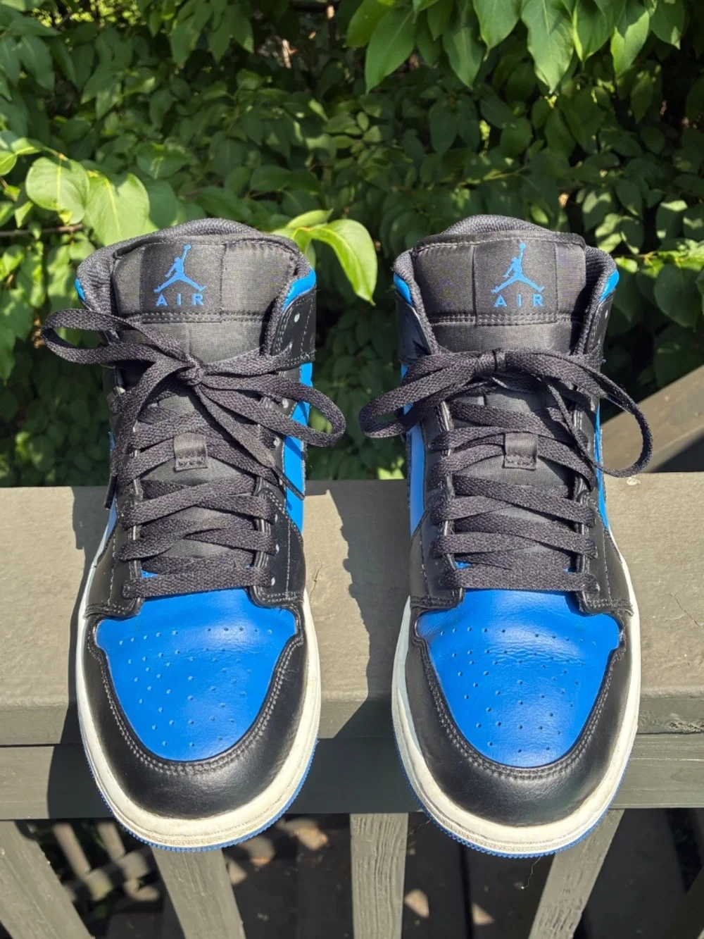 Size 10 Black & Royal Blue Air Jordan 1 Mid
